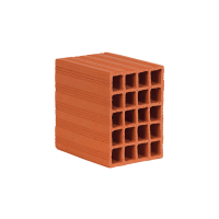 190 x 135 x 190 mm Ebatlarında Yatay Delikli Tuğla
