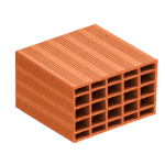 290 x 240 x 185 mm Ebatlarında Yatay Delikli Tuğla