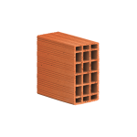 250 x 100 x 250 mm Ebatlarında Yatay Delikli Tuğla