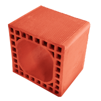 260 x 260 x 190 mm Ebatlarında Yuvarlak Baca Tuğlası