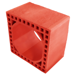 300 x 300 x 190 mm Ebatlarında Yuvarlak Baca Tuğlası 300 x 300 x 190 mm Ebatlarında Yuvarlak Baca Tuğlası