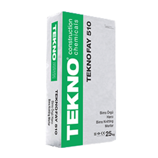 Tekno Yapı Kimyasalları - Teknofay 510 - Bims Yapıştırma Harcı