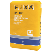 Fixa Yapı Kimyasalları - Topfloor Alçı Esaslı Kendinden Yayılan Tesviye Şapı (2 - 10 Mm)
