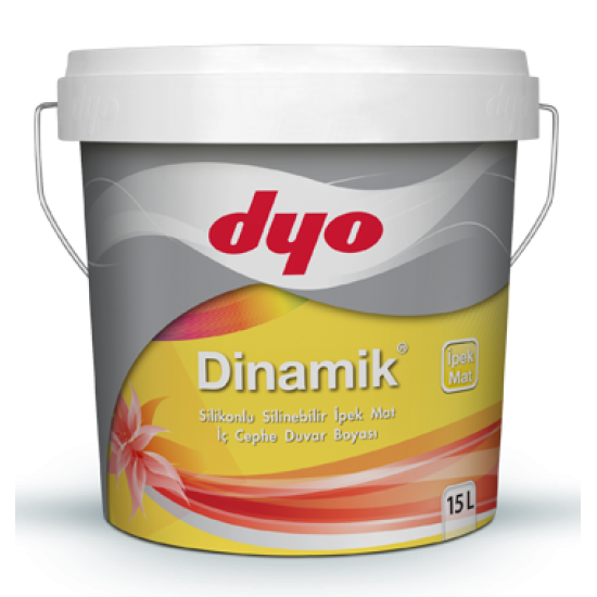 Dyo Boya - Dinamik İpek Mat - Silikonlu Silinebilir İpek Mat İç Cephe Duvar Boyası