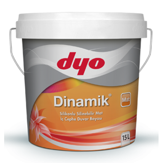Dyo Boya - Dinamik Mat - Silikonlu Silinebilir Mat İç Cephe Duvar Boyası
