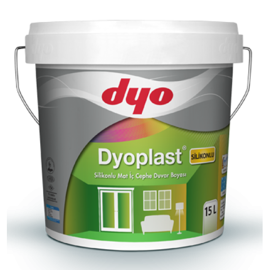 Dyo Boya - Dyoplast Silikonlu - Silikonlu Mat İç Cephe Duvar Boyası