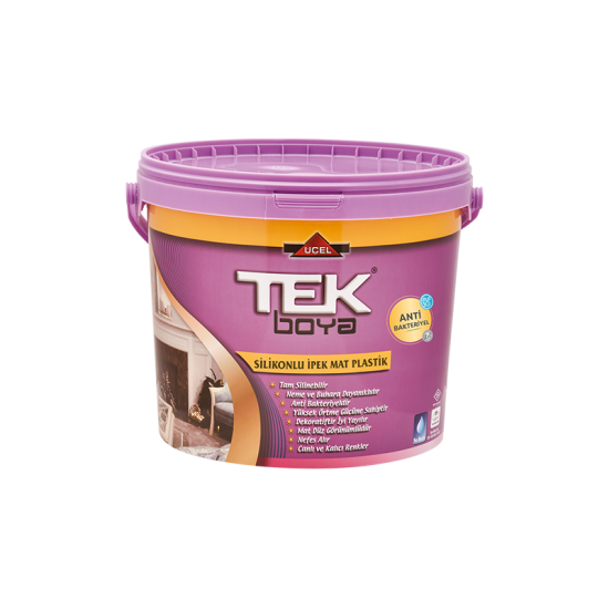 TEK BOYA - Silikonlu İpek Mat Plastik - İç Cephe Boyası