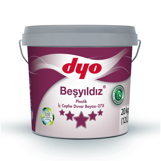 Dyo Boya - Beşyıldız Plastik Antibakteriyel - Antibakteriyel Mat İç Cephe Duvar Boyası