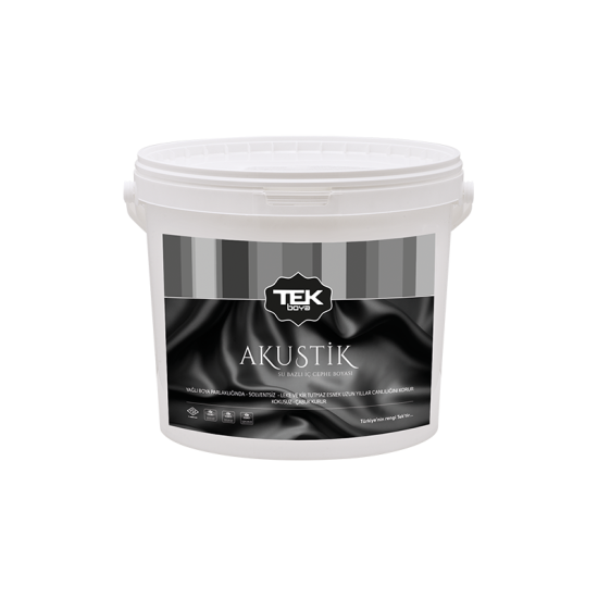 TEK BOYA - Akustik Su Bazlı Parlak İç Cephe Boyası