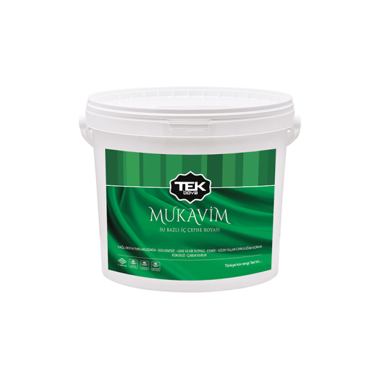 TEK BOYA - Mukavim Son Kat Su Bazlı Yağlı Boya - İç-Dış Cephe Ve Ahşap Boyası