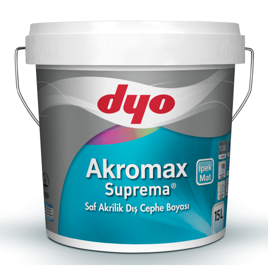 Dyo Boya - Akromax Suprema - İpek Mat Görünümlü Dekoratif Son Kat Dış Cephe Boyası
