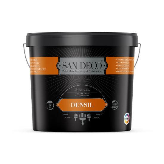 San Deco - Densil - Silikon Katkılı Mat Dış Cephe Boyası