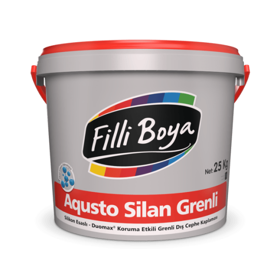 Filli Boya - Aqusto Silan Grenli - Silikon Esaslı Grenli Dış Cephe Kaplaması
