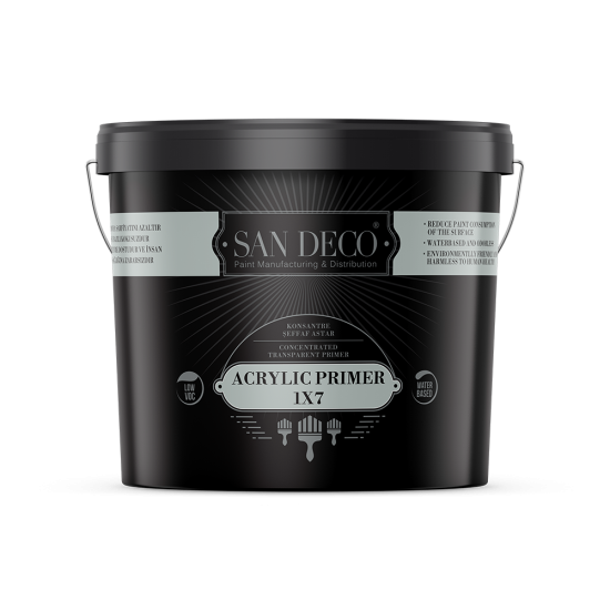 San Deco - 1/7 Konsantre Şeffaf Astar - İç Cephe Şeffaf Yüzey Astarı