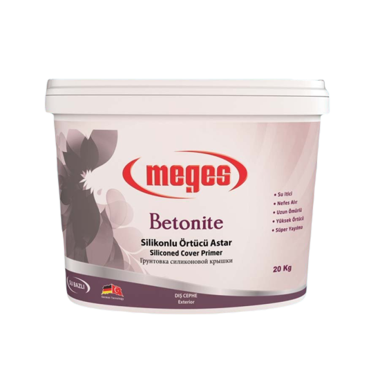 Meges Boya - Betonite Silikonlu Beyaz Örtücü Astar