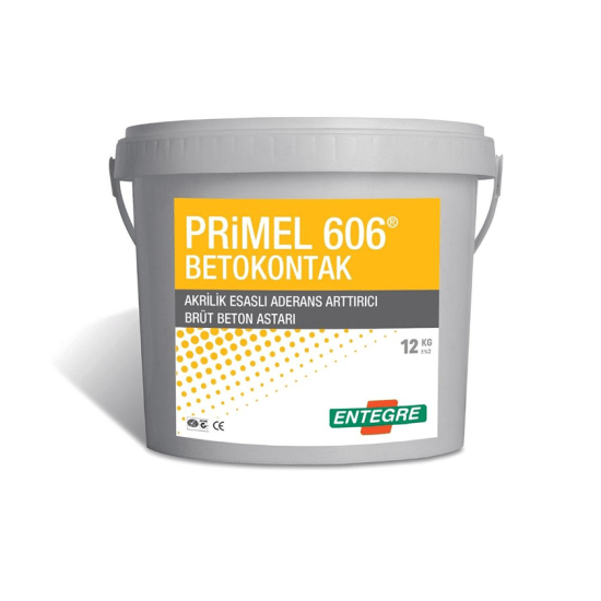Entegre - Primel 606 Betokontak - Akrilik Esaslı Aderans Arttırıcı Brüt Beton Astar