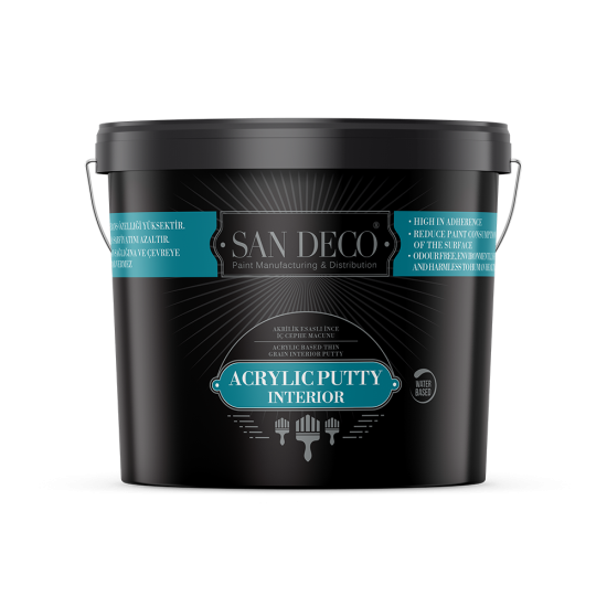 San Deco - Akrilik Macun İnce - Akrilik Esaslı İnce İç Cephe Macunu