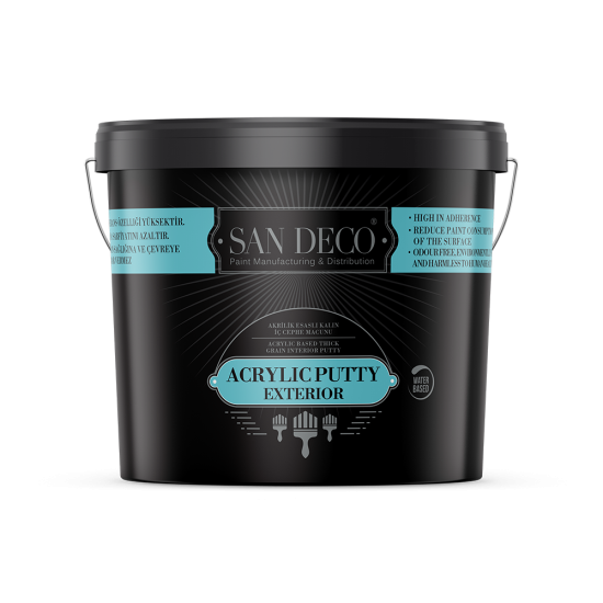 San Deco - Akrilik Dış Cephe Macunu - Kalın