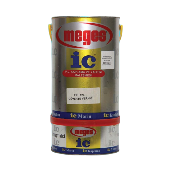 Meges Boya - P.U.124 Güverte Verniği - İki Bileşenli