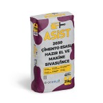 Albera Boya - Asist 2030 Çimento Esaslı Hazır El ve Makina Sıvası İnce - El ve Makina Sıvası