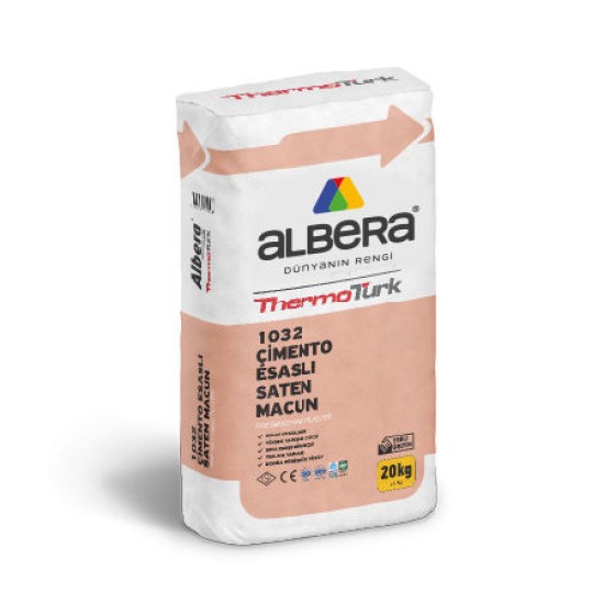 Albera Boya - Thermoturk 1032 Çimento Esaslı Saten Macun - Saten Macun