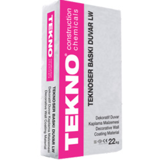 Tekno Yapı Kimyasalları - Teknoser Baskı Duvar LW - Duvar Dekoratif Kaplama Sistemi