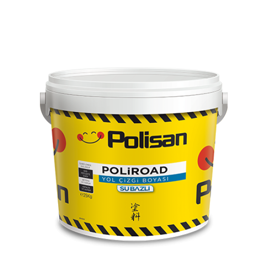Polisan - Poliroad Yol Çizgi Boyası - Su Bazlı