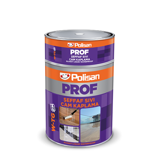 Polisan - Şeffaf Sıvı Cam Kaplama (Prof W-Tg 2K) - İki Bileşenli - Su Yalıtım Malzemesi