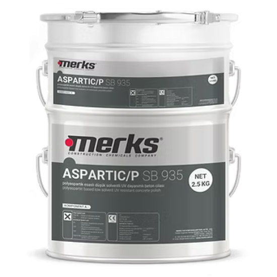 Merks - Aspartic P SB 935 - İki Bileşenli - Beton Cilası
