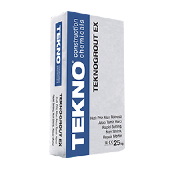 Tekno Yapı Kimyasalları - Teknogrout Ex - Hızlı Priz Alan Rötresiz Akıcı Tamir Harcı