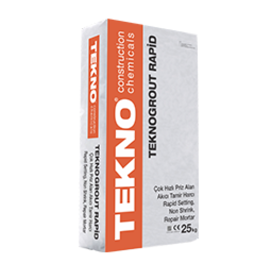 Tekno Yapı Kimyasalları - Teknogrout Rapid - Rötresiz Akıcı Grout Harcı