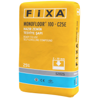 Fixa Yapı Kimyasalları - Monofloor 100 C25E - Hazır Zemin Tesviye Şapı (2 - 10 Mm)