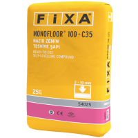Fixa Yapı Kimyasalları - Monofloor 100 C35 - Hazır Zemin Tesviye Şapı (2 - 10 Mm)