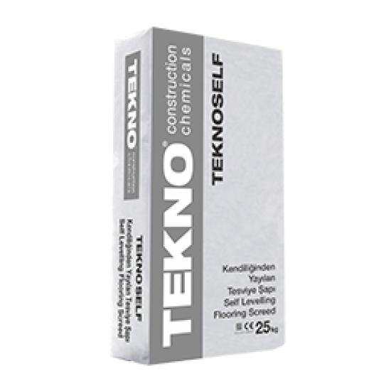 Tekno Yapı Kimyasalları - Teknoself - Kendiliğinden Yayılan Hazır Zemin Kaplama Harcı