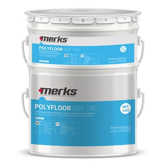 Merks - Polyfloor Asp 740 - İki Bileşenli - Dış Mekan ve Havuz Boyası