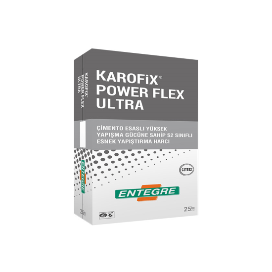 Entegre - Karofix Power Flex Ultra - Çimento Esaslı Çok Esnek Yüksek Performanslı Yapıştırma Harcı
