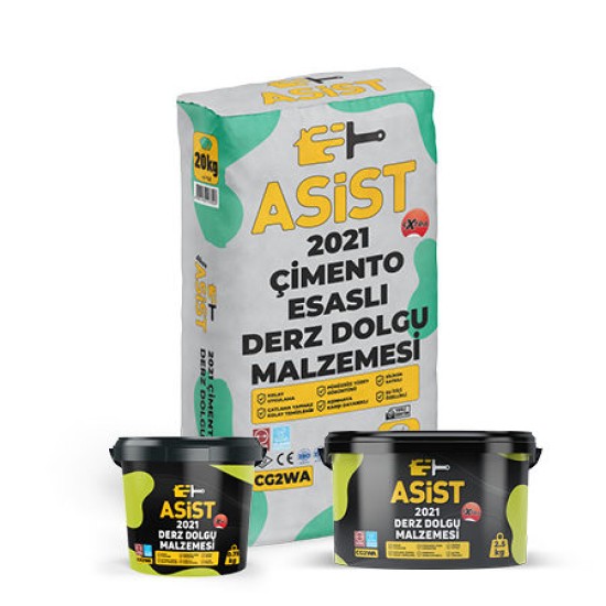 Albera Boya - Asist 2021 Çimento Esaslı Derz Dolgu Malzemesi - Derz Dolgu Malzemesi
