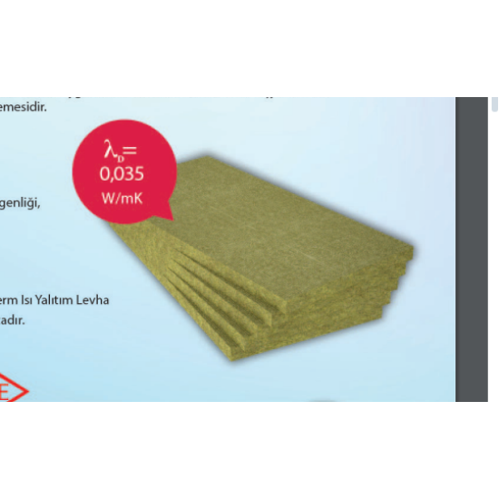 Dyo Klimatherm Isı Yalıtım Sistemleri - Klimatherm-Taşyünümaxi - Isı Yalıtım Levhası - Kalınlık: 8 cm