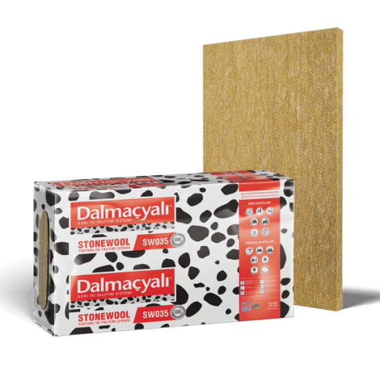 Filli Boya Dalmaçyalı - Stonewool SW035 Taşyünü Isı Yalıtım Levhası - Kalınlık: 7 cm