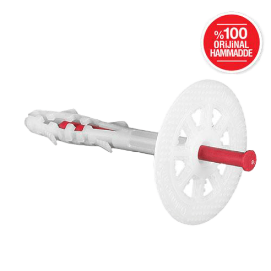 Filli Boya Dalmaçyalı - Plastik Çivili Standart Dübel - Uzunluk: 15,5 cm