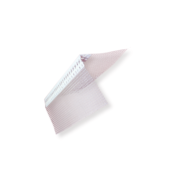 Entegre - Turuncu Paket Fileli Köşe Profili - Dış Cephe Uygulamalarında Kolaylık Sağlayan Kendinden Fileli PVC Profil