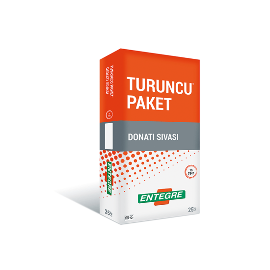 Entegre - Turuncu Paket Donatı Sıvası - Çimento Esaslı Isı Yalıtım Plakası Donatı Sıvası