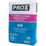 Fixa Yapı Kimyasalları - Prox 552 - Isı Yalıtım Levhası Sıvama Harcı - Elyaf Katkılı (Kalın)