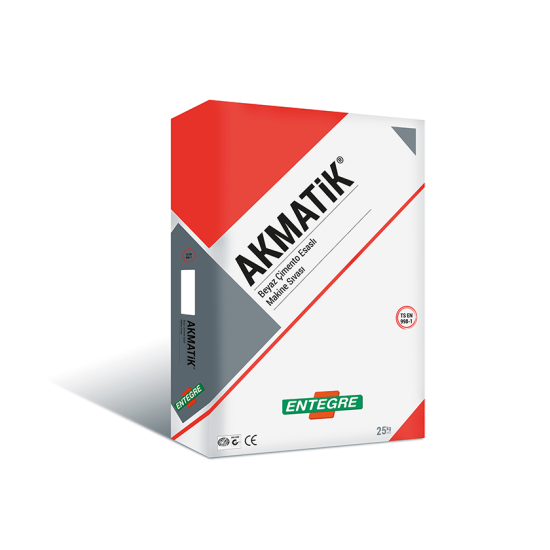 Entegre - Akmatik - Beyaz Çimento Esaslı Makine Sıvası