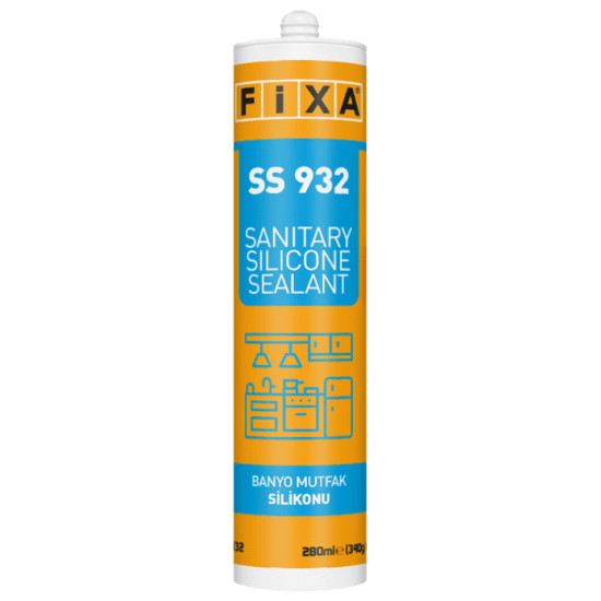 Fixa Yapı Kimyasalları - Ss 932 - Banyo Mutfak Silikonu