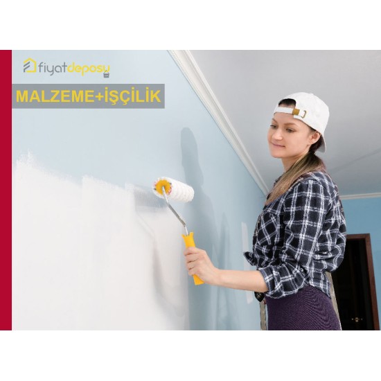 Eski Boyalı İç Cephe Yüzeylerinin Astar Uygulanarak İki Kat Su Bazlı Silikonlu Soft Mat İç Cephe Boyasıyla Boyanması Malzeme Dahil Yapılması Fiyatı - Örtücülük Sınıf 2 - YOD Sınıf 1 - Parlaklık G2 Sınıfı