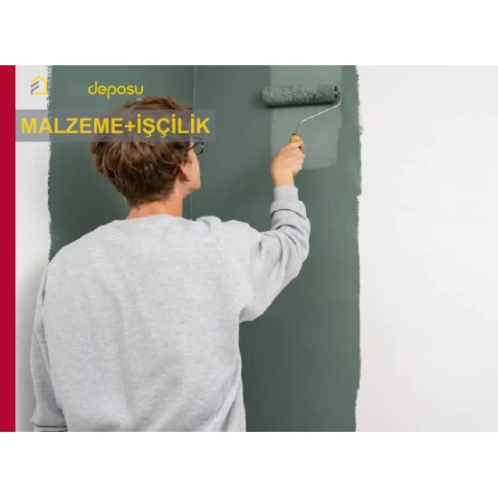 Eski Boyalı İç Cephe Yüzeylerinin Astar Uygulanarak İki Kat Su Bazlı Silikonlu Yarı Mat İç Cephe Boyasıyla Boyanması Malzeme Dahil Yapılması Fiyatı - Örtücülük Sınıf 2 - YOD Sınıf 1 - Parlaklık G2 Sınıfı