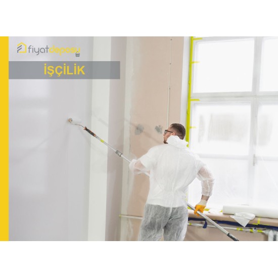 Eski Boyalı İç Cephe Yüzeylerine Macun ve Astar Uygulanarak İki Kat Sentetik Esaslı Mat İç Cephe Boyasıyla Boya Yapılması Malzeme Hariç İşçilik Yapılması Fiyatı