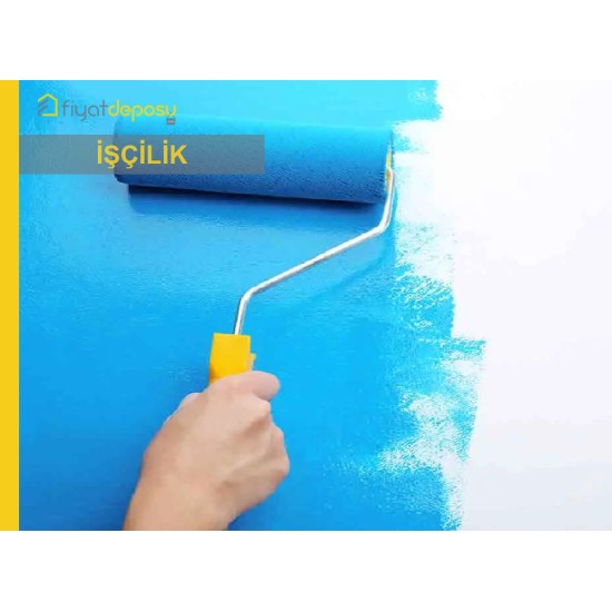 Yeni Sıvalı İç Cephe Yüzeylerinin Astar Uygulanarak İki Kat Su Bazlı Silikonlu Soft Mat İç Cephe Boyasıyla Boyanması Malzeme Hariç İşçilik Yapılması Fiyatı - Örtücülük Sınıf 2 - YOD Sınıf 1 - Parlaklık G2 Sınıfı