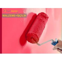 Yeni Sıvalı İç Cephe Yüzeylerinin Macun ve Astar Uygulanarak İki Kat Sentetik Esaslı Parlak İç Cephe Boyasıyla Boyanması Malzeme Dahil Yapılması Fiyatı